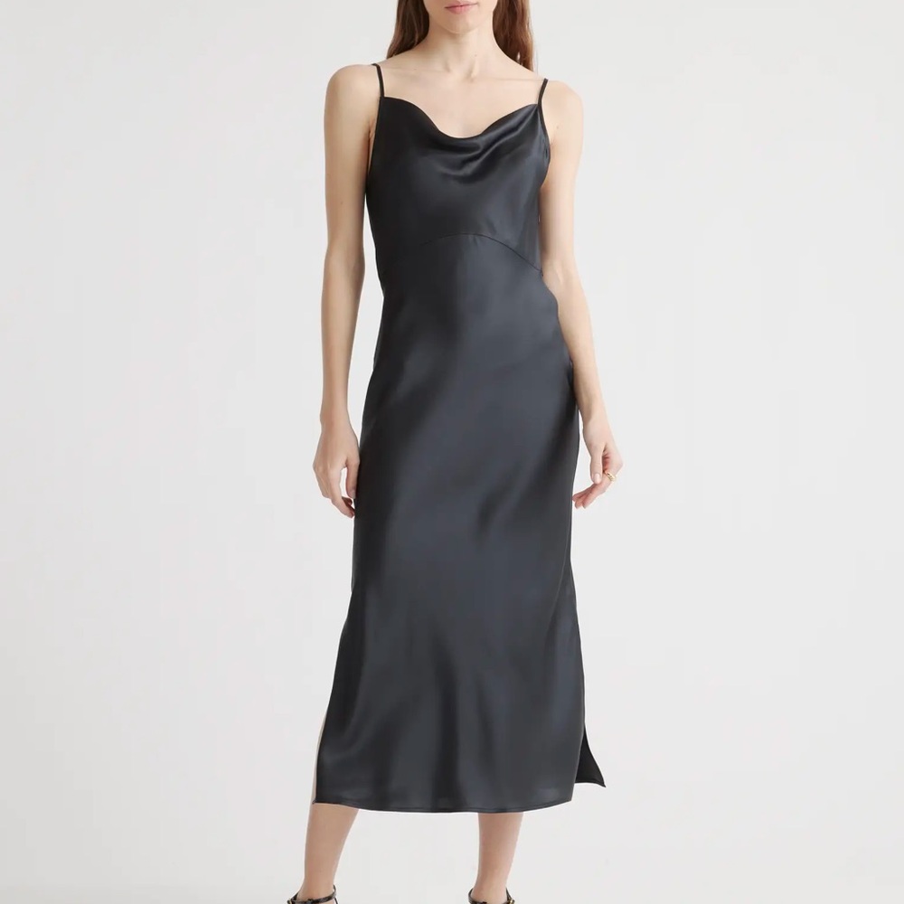 Black Anthropologie Cowl Neck Dress